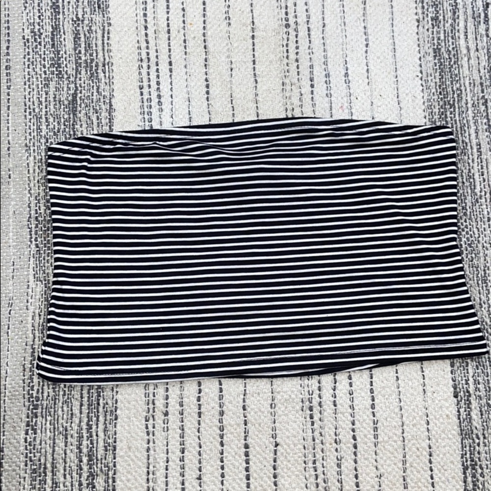 Striped tube top